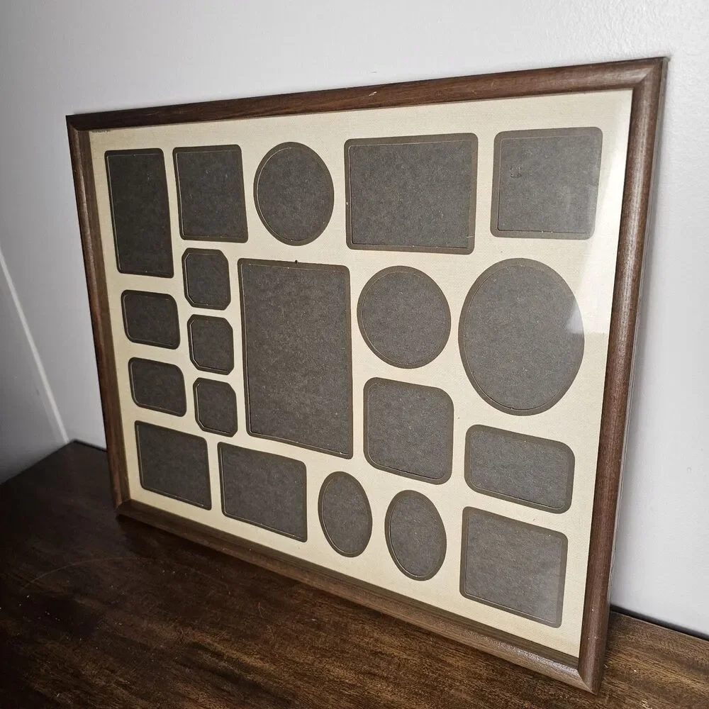 Vintage Multi-Opening Wooden Collage Picture Frame, 20-Photo Display 21